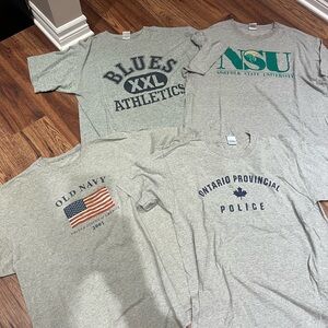 Vintage Gray Graphic T-Shirts 90’s/ y2k Bundle Size XL